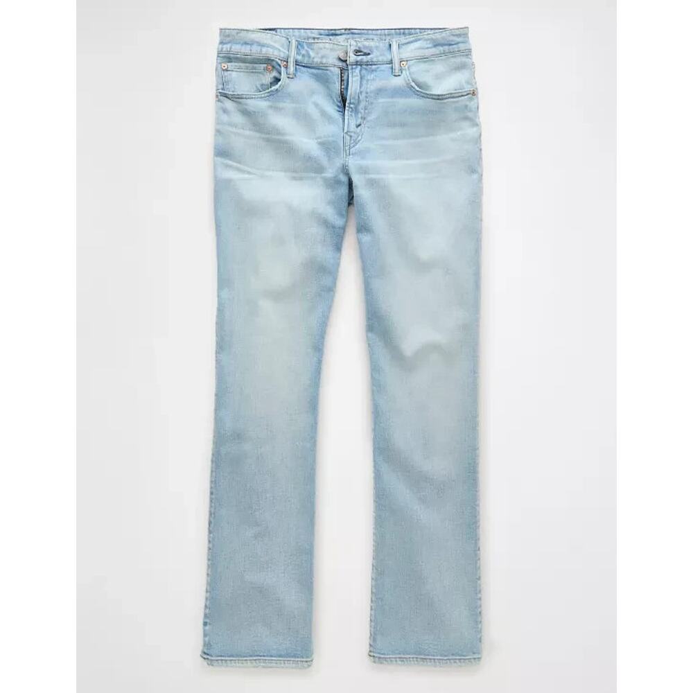 American Eagle AirFlex+ Bootcut Jeans Mens 36x34 Stretch Blue Skylight NWOT